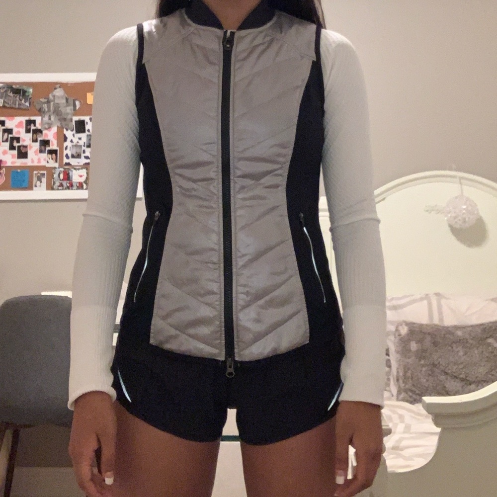 Zella silver black vest